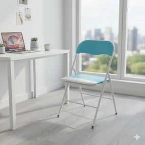 LUCIE - sedia pieghevole salvaspazio bicolor