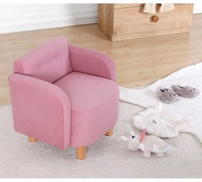 Poltrona rosa per bambini Volie - Artie