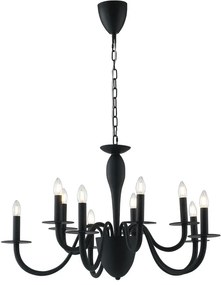 Lampadario Armstrong Elegance Colore Nero 40W