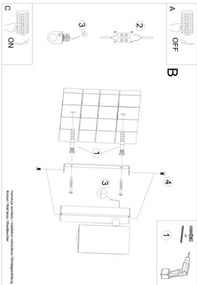 Sollux SL.1076 - Applique UTTI 1xGU10/40W/230V bianca