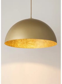 Lampadario a sospensione con filo SFERA 1xE27/60W/230V diametro 50 cm oro