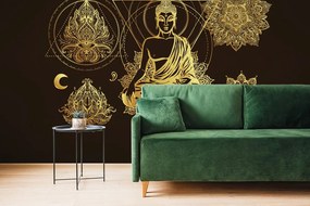 Carta da parati autoadesiva – Buddha dorato