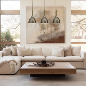 Lampadario a sospensione con filo NOAK 3xE27/15W/230V ottone/oro