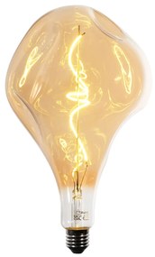 Lampada LED E27 dimmerabile a filamento a spirale PS160 ambrata 6W 340 lm 1800K