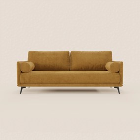 Basalto Divano lineare 2 o 3 posti con seduta unica e base in metallo in tessuto smacchiabile T31