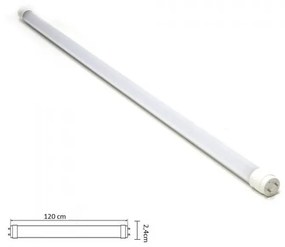 Tubo LED T8 120cm 20W serie Professional (alimentazione Bilaterale) - High CRI Colore  Bianco Naturale 4.000K