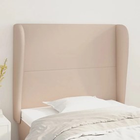 Testiera Ad Orecchio Cappuccino 83x23x118/128 Cm İn Similpelle /