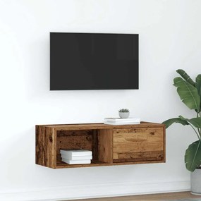 Mobile Porta Tv Legno Antico 80x31x25,5 Cm Legno Multistrato /