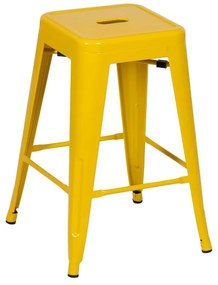 Set di sedie da bar gialla in metallo 2 pz (altezza della seduta 61 cm) – Ixia