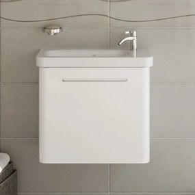 Kamalu - Mobiletto bagno 60 cm profondità ridotta colore bianco | LAC-IRIS-60-B
