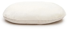 Kave Home - Cuscino portatile per animali domestici Codie in pelo bianco Ø 60 x 10 cm
