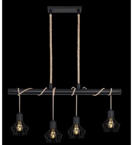 Globo 54017-4H - Lampadario a sospensione con filo PRISKA 4xE27/60W/230V