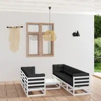 Set Divani da Giardino 8 pz con Cuscini Legno Massello di Pino 3076420