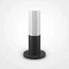 Lampada Da Terra Moderna Da Esterno Metallo Nero 1 Luce Le27 60W Ip54