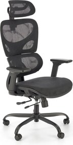Sedia da ufficio Gotard in nero - H126 cm