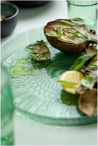 Piatto da portata in vetro verde ø 30 cm Kusintha - Bitz