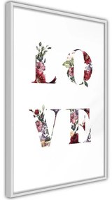 Poster Floral Love