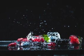 Carta da parati – Cubetti di ghiaccio alla frutta