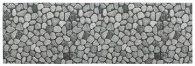 Tappetino da bagno in plastica grigio 65x200 cm Sassi - Wenko