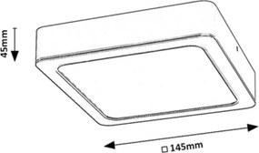 Rabalux 2689 - Plafoniera LED SHAUN LED/12W/230V 14,5 cm