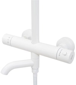 Set Doccia da incasso con Termostatato Lungo White Matt