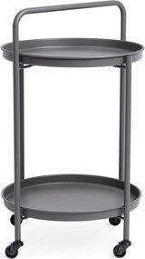 Tavolino da servizio in acciaio ø 44,5 cm Austin – Bizzotto