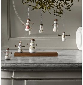 Decorazione per albero di natale in porcellana dipinta a mano ø 4 cm Hammershøi Snowman – Kähler Design