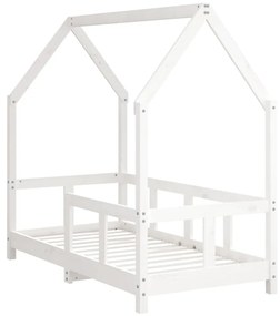 Giroletto per bambini bianco 70x140cm in legno massello di pino