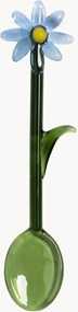 Set di 2 cucchiai in vetro borosilicato fatti a mano Flora