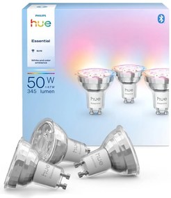 Confezione da 3 lampadine LED dimmerabili Philips Hue WACA GU10/4,7W/230V 2200-6500K