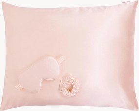Set di 3 prodotti per il sonno in seta Rose XS