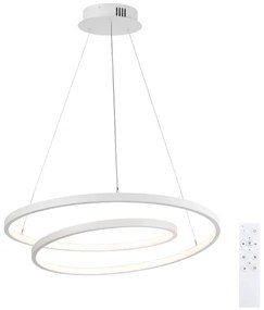 Brilagi-LED Lampadario dimmerabile su cavo TWISTER LED/48W/230V Ø 50 cm bianco + telecomando