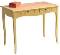 Consolle in legno bicolore giallo e naturale l.101 p.54 h.80