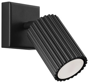 Faretto nero 8x16 cm Gleam – Sollux