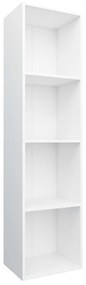 Libreria / mobile tv bianco 36x30x143 cm in legno multistrato