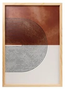 SET 3x Foto in cornice 50x70 cm beige/marrone