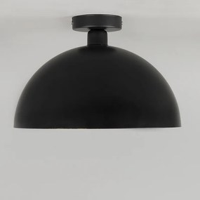 Plafoniera industriale nera con oro 35 cm - MAGNA