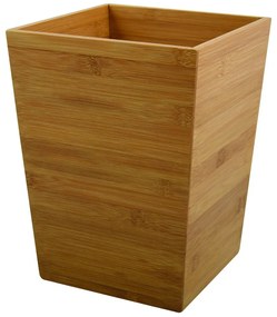 Cestino per la spazzatura di colore naturale in bambù 3 l – MSV