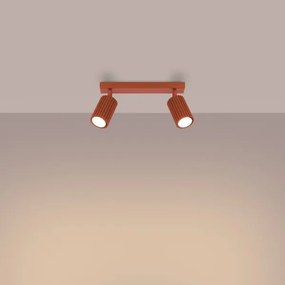 Sollux SL.1637 - Faretto KARBON 2xGU10/10W/230V rosso