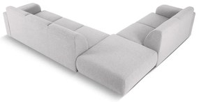 Divano angolare grigio chiaro in tessuto bouclé (angolo sinistro) Molino - Micadoni Home
