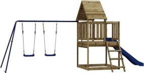 Set da Gioco da Esterno in Legno di Pino Impregnato