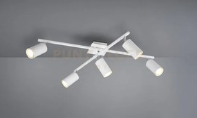 Marley plafoniera 2 barre orientabili 5 spots attacco gu10 cilindro...