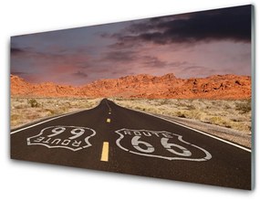 Quadro acrilico Autostrada, strada del deserto 100x50 cm