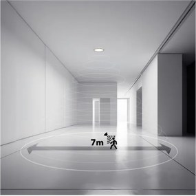 Lampada LED bagno NIVERA 18W 230V IP54 Ø30 cm bianco con sensore + DO