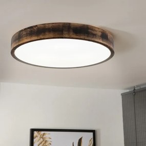 Brilagi - Plafoniera LED CARVALHO SMOKEY LED/36W/230V, finitura in rovere, diam. 47,5 cm
