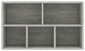 Libreria/Credenza Grigio Cemento 50x25x80 cm Legno Multistrato