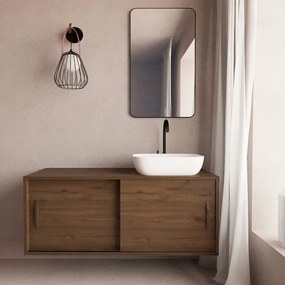 Mobile da bagno sotto lavabo Velvet trebino L 130 x H 134 x P 55 cm, lavabo non incluso