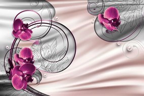 Carta da parati autoadesiva – Orchidea della gioia