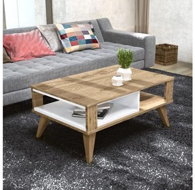 Tavolino IONIS 40x90 cm marrone/bianco