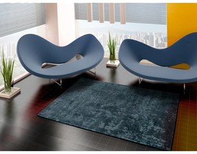 Tappeto in viscosa blu , 200 x 300 cm Margot Azul - Universal